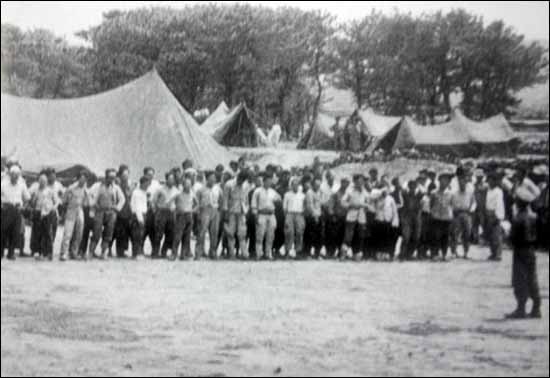 제주농업학교 천막수용소(1948.11) 